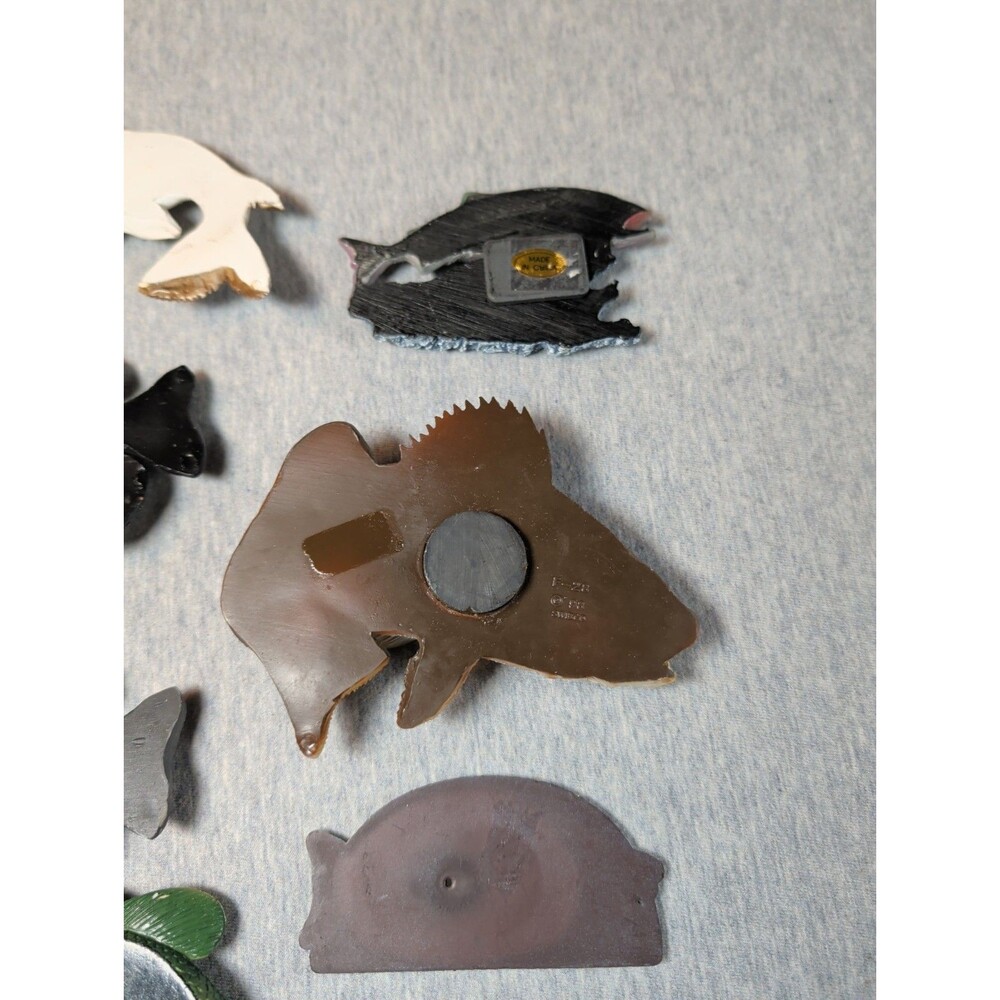 Lot Of 7 Fishing Magnets Bottle Opener Resin Cabin Outdoors Unique Gift - Picture 12 of 13
